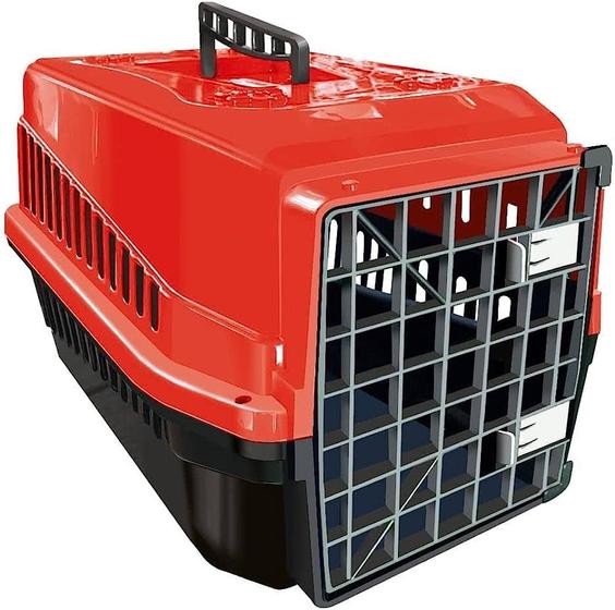Imagem de Caixa de Transporte para Cães e Gatos Podyum Nº 4 Vermelha