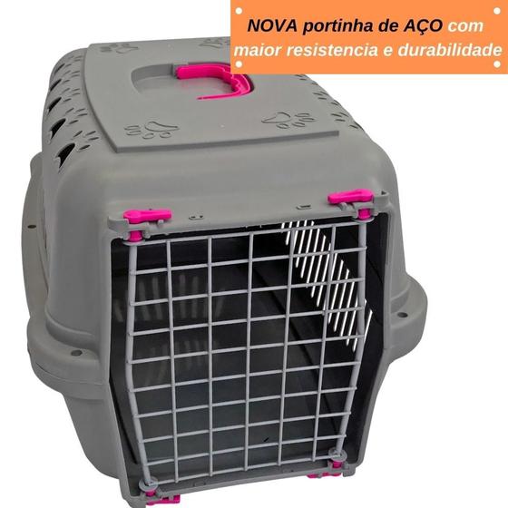 Caixa De Transporte Pet N 2 Para Cães e Gatos Durapets Neon Menor preço em Caixa De Transporte Pet N 2 Para Cães e Gatos Durapets Neon