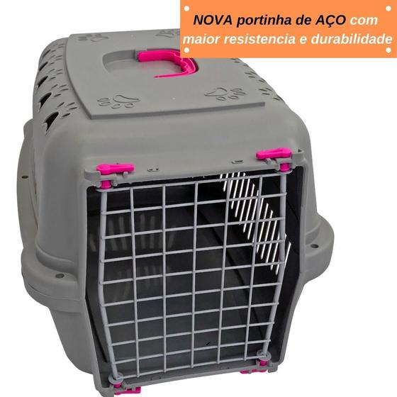 Imagem de Caixa De Transporte Pet N 3 Para Cães e Gatos Durapets Neon