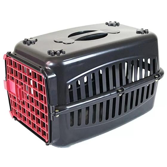 Imagem de Caixa de Transporte Rb Pet Porta Vermelha Black N2