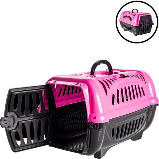 Imagem de Caixa de Transporte Viagens Passeio Pequena N.1 Gato Cachorro Jel Plast