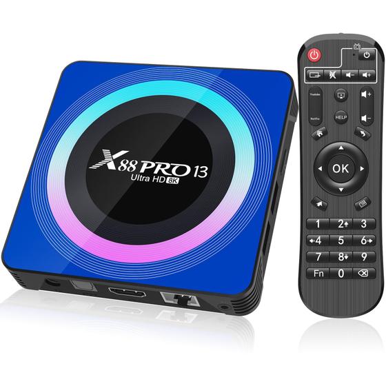 Imagem de Caixa de TV IDEALROYAL X88 PRO 13 Android 13.0 4 GB/32 GB WiFi6 8K