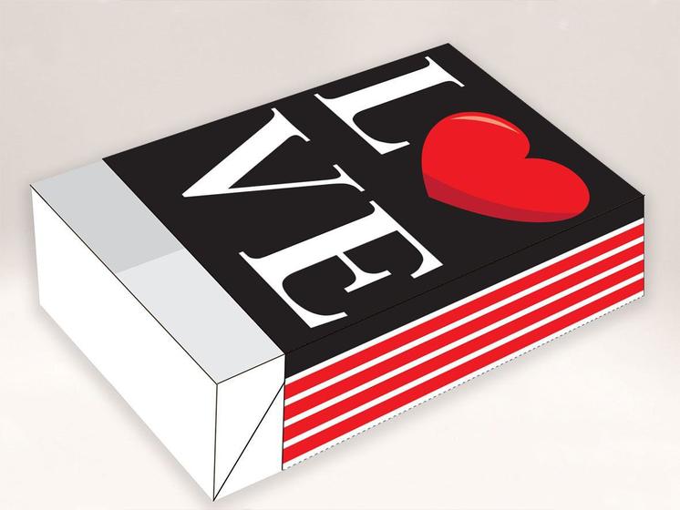 Imagem de Caixa Divertida Love Ref. 1061 - 6 doces com 10 un. Erika Melkot Rizzo Confeitaria