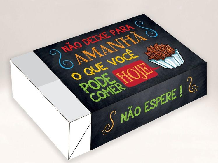 Imagem de Caixa Divertida Não Deixe P/ Amanhã - Ref. 487 - 6 doces com 10 un. - Erika Melkot - Rizzo Confeitaria