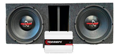 Imagem de Caixa duto régua 2 alto falante hard power hp 750 4 ohms módulo taramps ds800x4