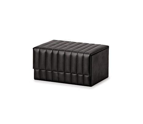 Imagem de Caixa em mdf com revestimento em pu preto p