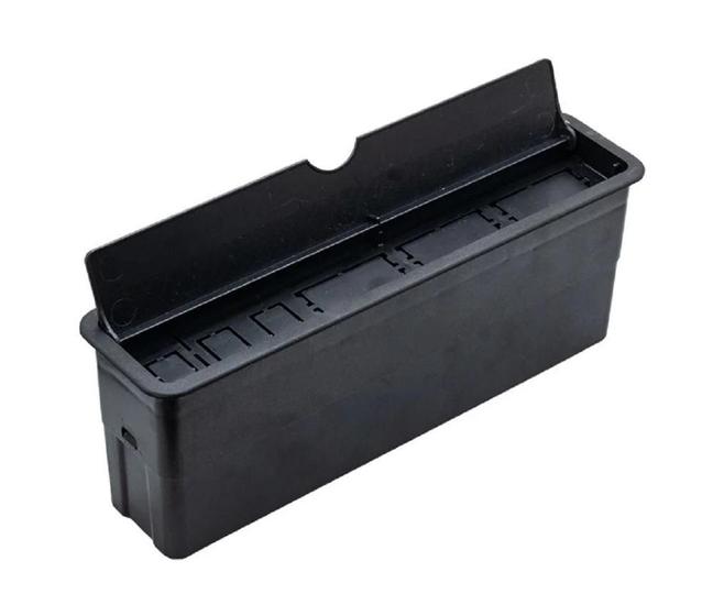 Imagem de Caixa Embutir Mesa Móveis Sem Tomada Slim Com Fundo Preto