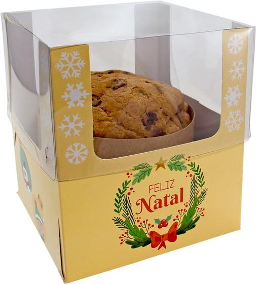 Imagem de Caixa Encanto Mini Panetone Natal Encantado 100g C3860 Ideia c/10 un