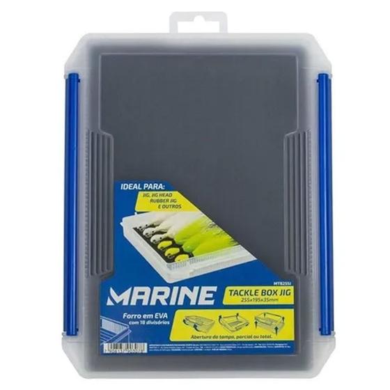 Imagem de Caixa Estojo Marine Sports Tackle Box MTB255J Para Isca Artificial 18 Divisórias em E.V.A