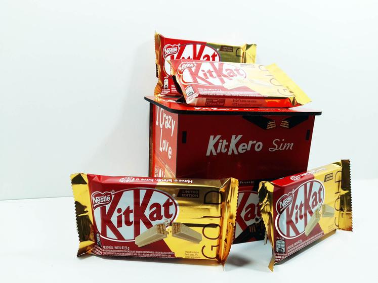 Caixa Explosão de Chocolates Kit Kat com 10 unidades Reidopendrive