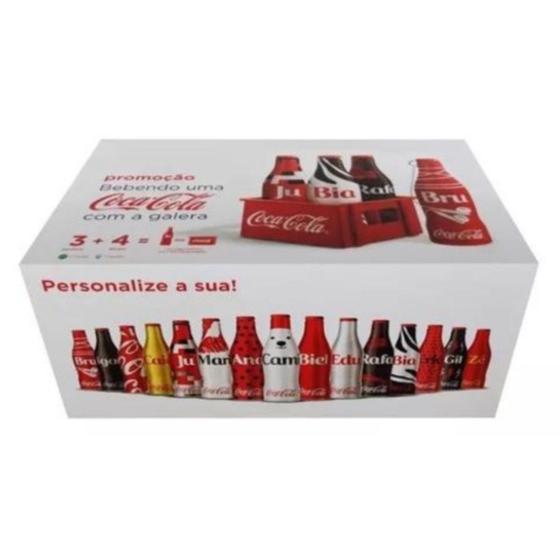 Imagem de Caixa Fechada Coca Cola 25 Mini Garrafinhas 