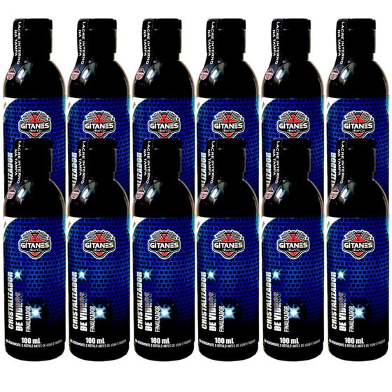 Imagem de Caixa Fechada com 12 Cristalizador de Vidro para Viseiras e Para-brisas 100ml