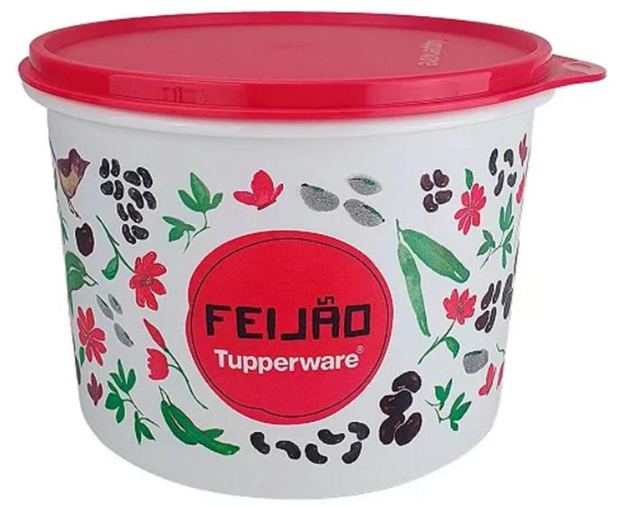 Imagem de Caixa Feijão 2Kg (2,4L) LINHA FLORAL Tupperware 