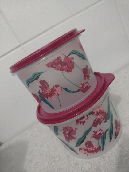 Imagem de Caixa floral kit com 2 peças Tupperware original 