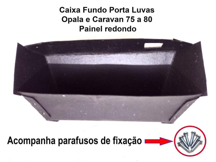 Imagem de Caixa Fundo Porta Luvas Opala 75 A 80 Modelo Original Reforçada