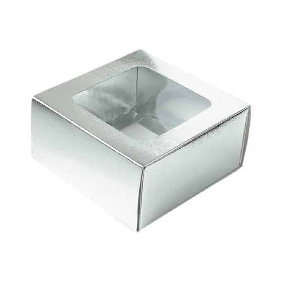 Imagem de Caixa Gaveta com Visor Nº1 - 8x8x4cm Prata 10un - Assk Rizzo