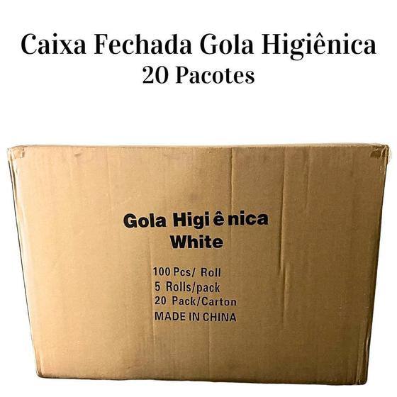 Imagem de Caixa Gola Higienica 20 Pacotes 100 Rolos Atacado Barbeiro