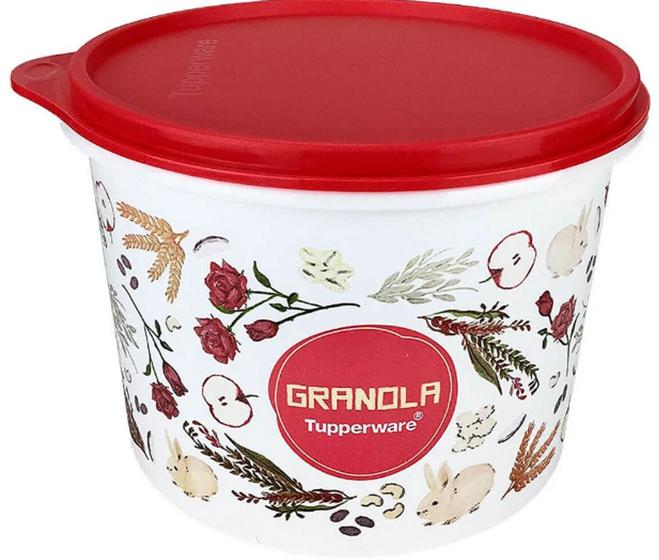 Imagem de Caixa Granola 1,7L linha Floral Tupperware