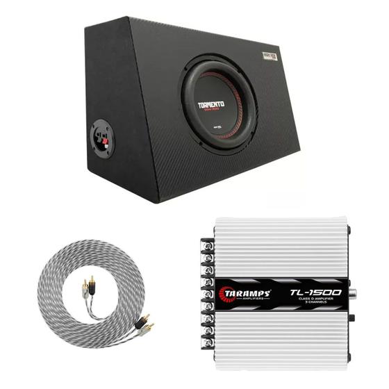Imagem de Caixa Inclinada Tormento 8 Polegada com Modulo Tl1500 Rca 5m