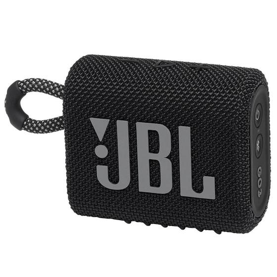 Imagem de Caixa JBL Go 3 Preta, 4.2W RMS, Bluetooth, IP67 á Prova D'água, JBLGO3BLK   HARMAN JBL