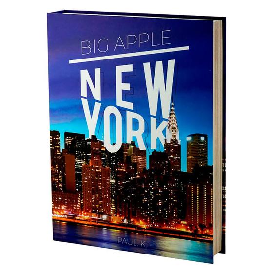 Imagem de Caixa Livro de Papel Rígido New York Big Apple 36x27x5cm 61212 - Wolff