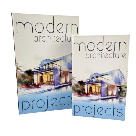 Imagem de Caixa Livro Decorativa Arquitetura Moderna 32/27Cm Kit 2Pc