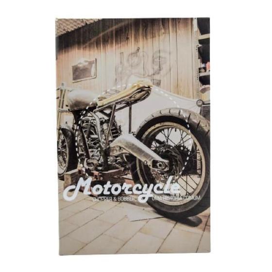 Imagem de Caixa Livro Decorativa Motorcycle Chopper & Bobber 26X17X4Cm