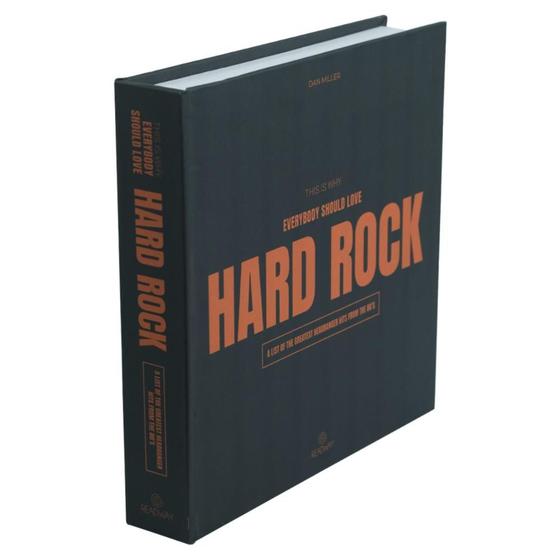 Imagem de Caixa livro hard rock mdf preto 30cm florarte