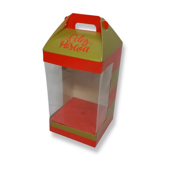 Imagem de Caixa Maleta com Visor para Ovo Vertical 250g Doce Cacau Cromus c/6 un