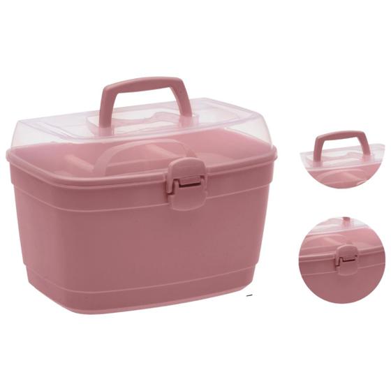 Caixa Maleta Multiuso Organizadora Manicure Maquiagem Box P Menor preço em Caixa Maleta Multiuso Organizadora Manicure Maquiagem Box P