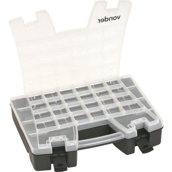 Imagem de Caixa maleta organizador plastico ferramenta pesca parafuso opv 0200 vonder