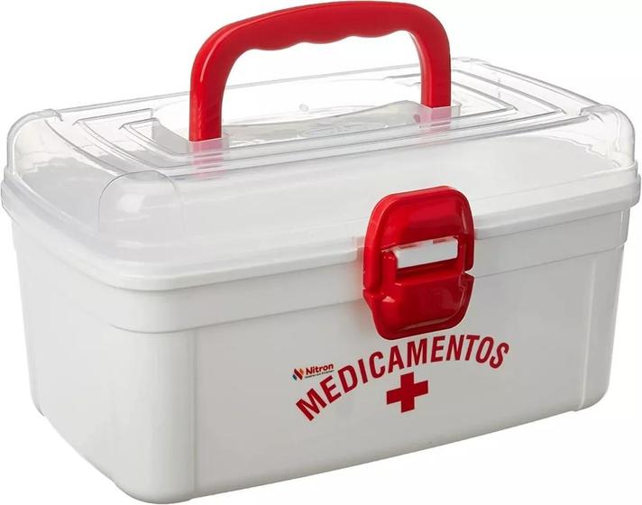 Caixa Maleta Porta Medicamentos Organizadora Multiuso Casa Menor preço em Caixa Maleta Porta Medicamentos Organizadora Multiuso Casa