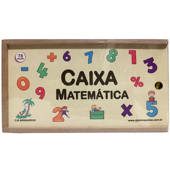 Imagem de Caixa Matemática Brinquedo Educativo e Pedagógico em Madeira