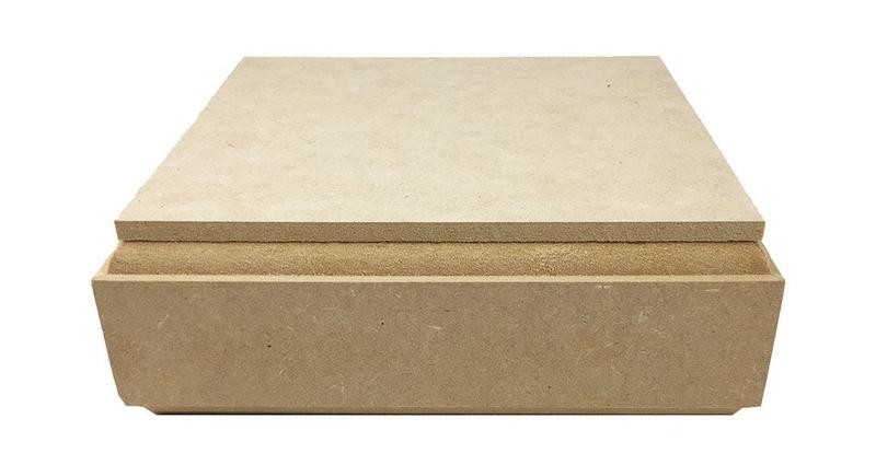 Imagem de Caixa MDF Russa Quadrada M Tampa Solta 20x20x7 cm