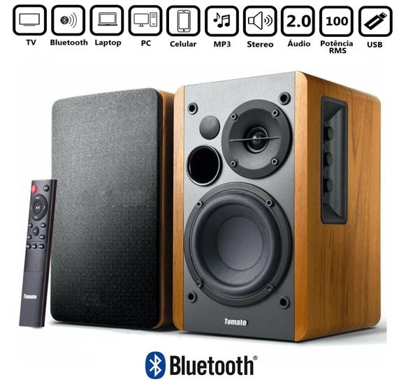 Caixa Monitor Referência Ativo Tomate Mst 2026 Bluetooth 100w Multimídia Home Studio Menor preço em Caixa Monitor Referência Ativo Tomate Mst 2026 Bluetooth 100w Multimídia Home Studio