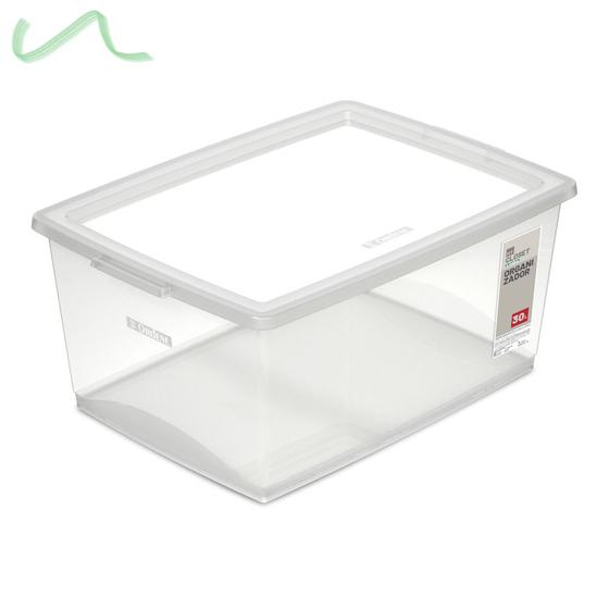 Imagem de Caixa Organizadora 30L Ordene Design Moderno Cristal