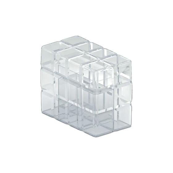 Imagem de Caixa Organizadora 6 Divisórias C/ Tampa Transparente 18X10X10 Cm