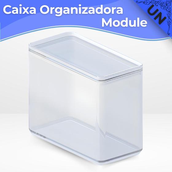 Imagem de Caixa Organizadora Acrílico C/ Tampa Multiuso Module B2 Paramount