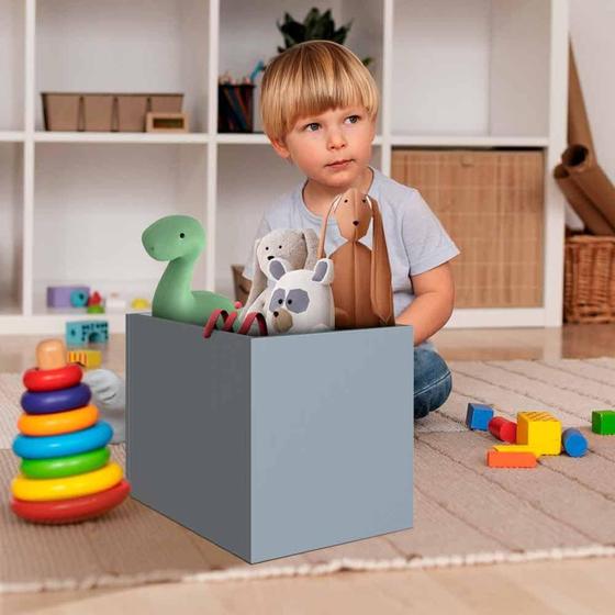 Imagem de Caixa organizadora azul para brinquedos