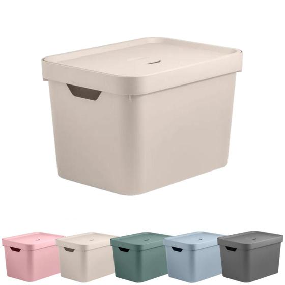 Caixa Organizadora Com Tampa Reforçada Decorativa Cube Grande Alta 18L 36x27x24cm Ou é ruim? Caixa Organizadora Com Tampa Reforçada Decorativa Cube Grande Alta 18L 36x27x24cm Ou é boa?