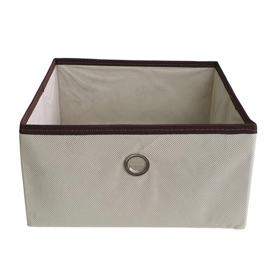 Imagem de Caixa organizadora de Tecido OrganiBox   c/ Ilhós de 28x15x38cm