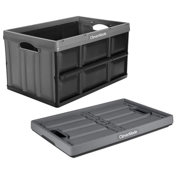 Caixa Organizadora Dobrável Para Porta Malas 62L Cinza 4U. - Clevermade ...