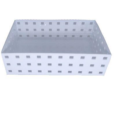 Caixa Organizadora Empilhável branca 20,9x14x6,3cm Menor preço em Caixa Organizadora Empilhável branca 20,9x14x6,3cm