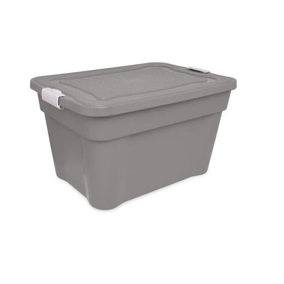 Imagem de Caixa Organizadora Laranja 55L Tampa E Trava Cod 927 Agraplast