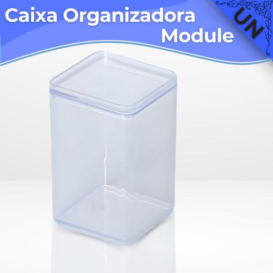 Imagem de Caixa Organizadora Multiuso Alta de Acrílico A2 Paramount Para Objetos Pequenos Module