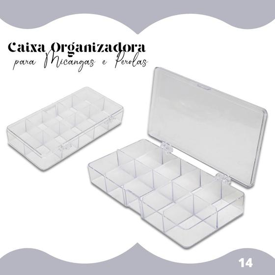 Caixa Organizadora Para Miçangas E Pérolas - 14 Nybc - Caixa ...