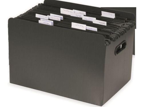 Caixa Organizadora Plástica Com 10 Pastas Suspensas Polycart Menor preço em Caixa Organizadora Plástica Com 10 Pastas Suspensas Polycart