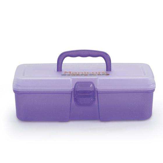 Caixa Organizadora Plástico Maleta Multiuso Médio 14x29Cm Menor preço em Caixa Organizadora Plástico Maleta Multiuso Médio 14x29Cm