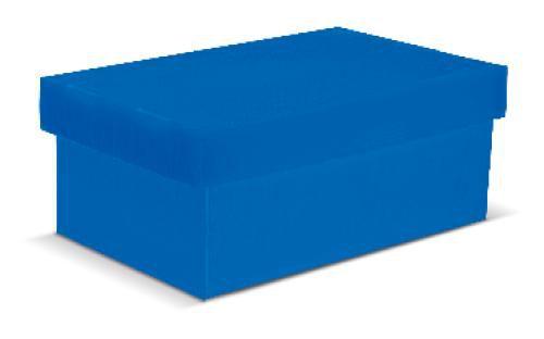 Imagem de Caixa organizadora Polibras mini fosca azul 120x180x300mm