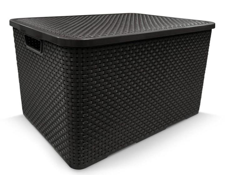 Caixa Organizadora Rattan PRETA 20 Litros COD 25598 Arqplast é boa?